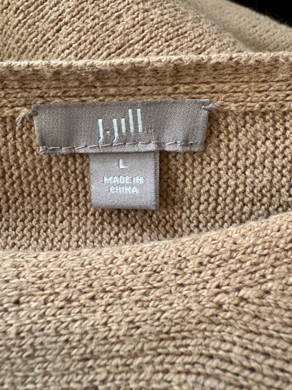 J. Jill Relaxed Long-Sleeve Top in Brown - Picture 10 of 11